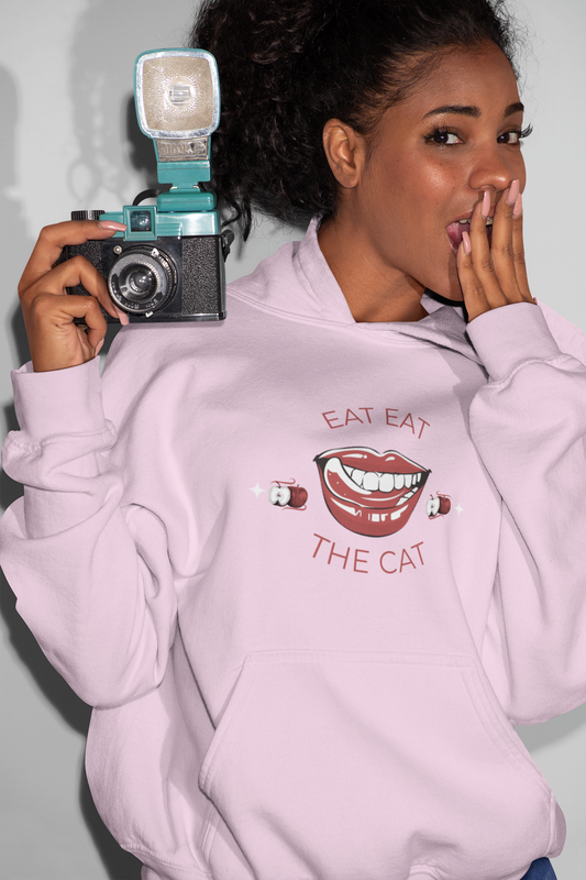 Eat The Cat Womens Hoodie